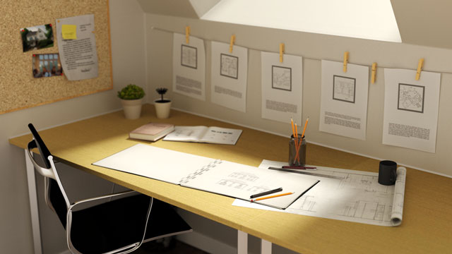 Desk Rendered