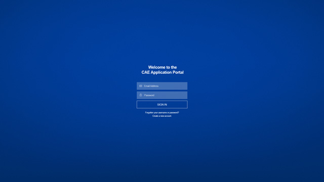 Welcome screen example